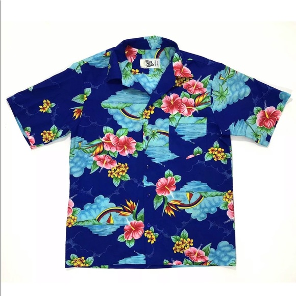Hilo Hattie Other - Hilo Hatties Vintage Mens Blue Hawaiian Shirt